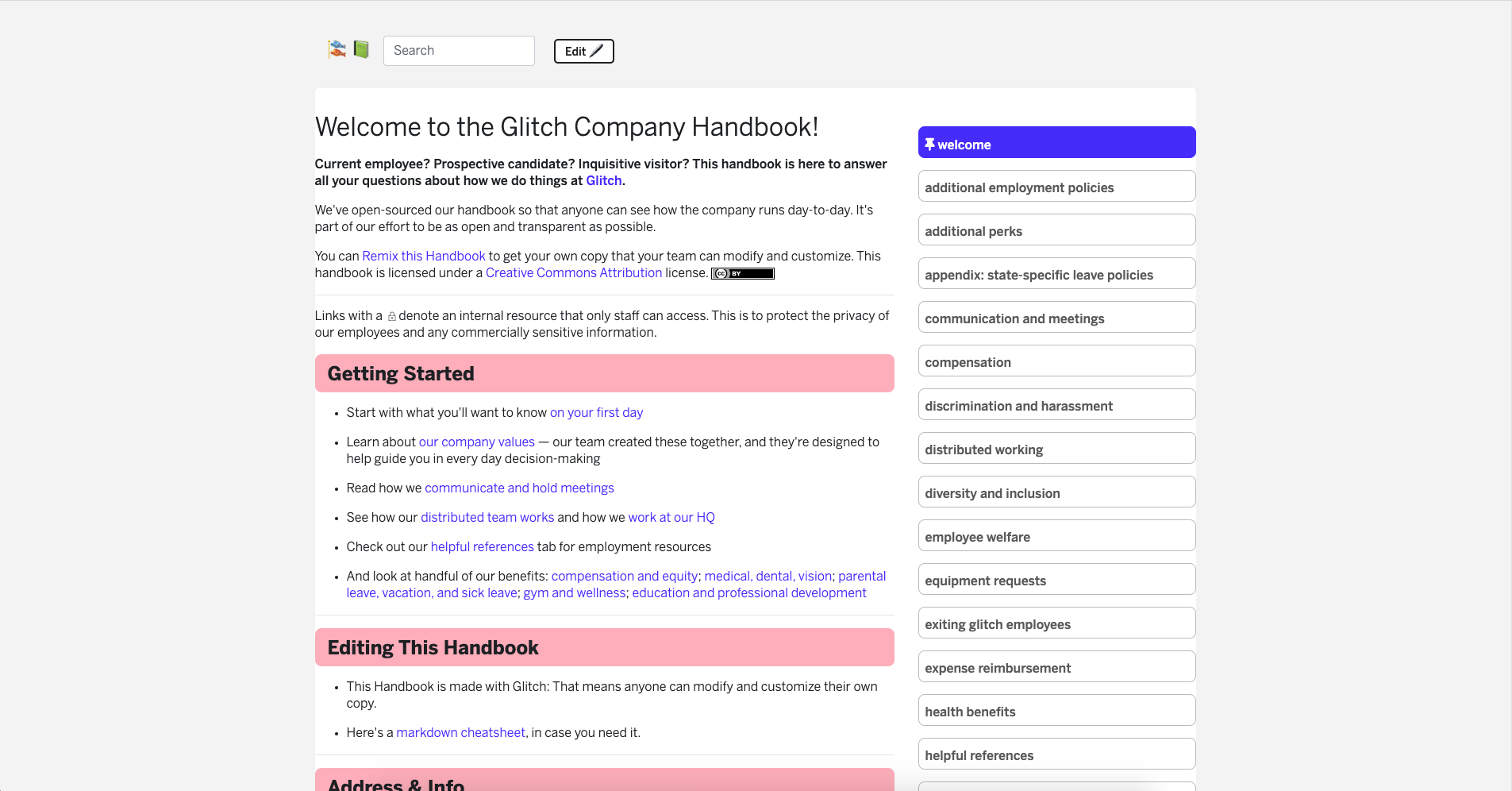 Glitch Employee Handbook